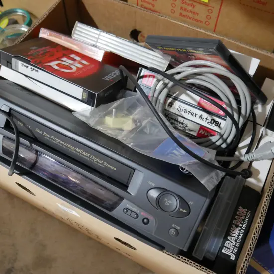 Video cassette player & some tapes