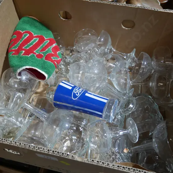 Stemmed glassware etc