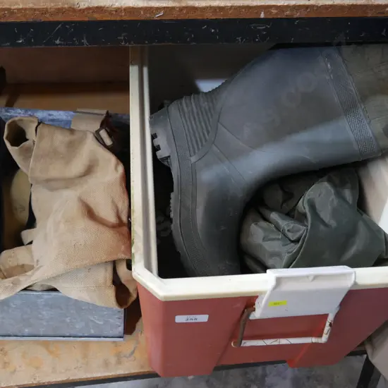 Waders , chilly bin ,ect