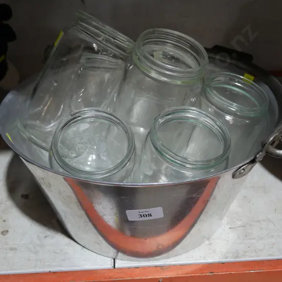 Preserving pan and jars