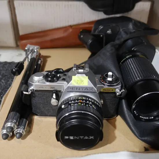 Pentax camera and bag