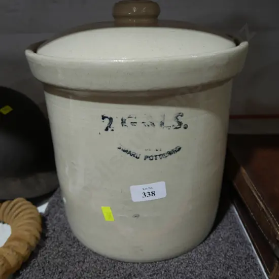 Timaru potteries lidded crock