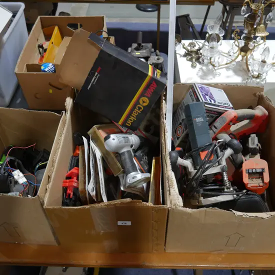 3 boxes. Power tools and parts