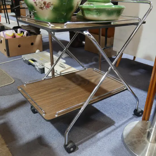 Retro tea trolley