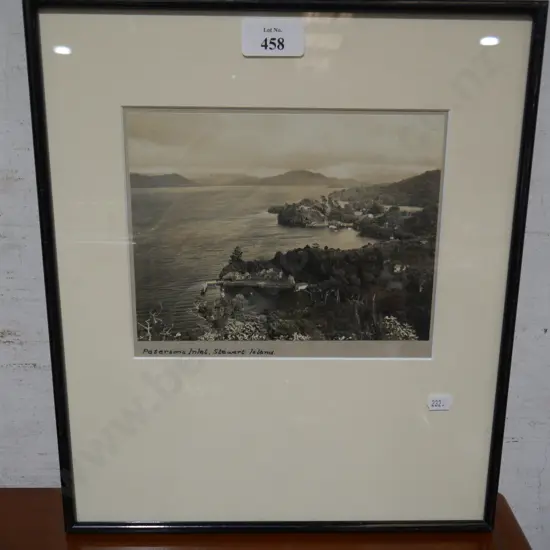 Framed picture,Patterson's Inlet, Stewart Island
