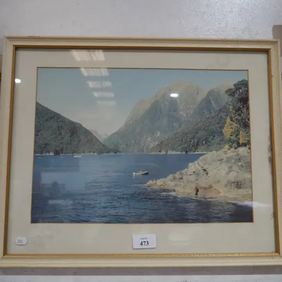 Framed picture, Milford Sound