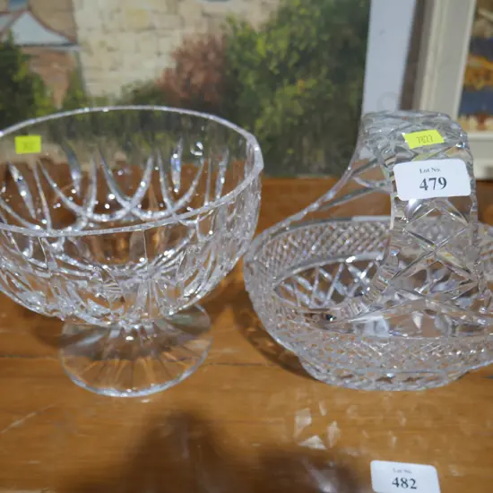 Crystal basket & comport