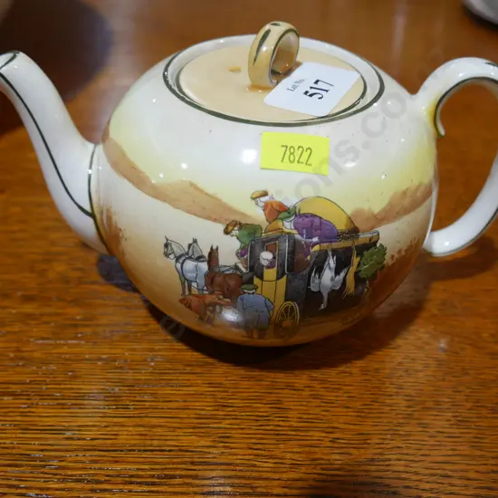 Royal Doulton coaching scene teapot