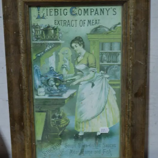 Framed meat extract picture