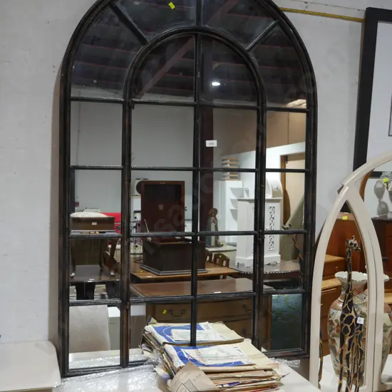 Large window shaped mirror