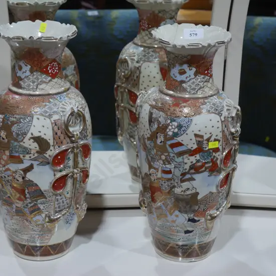 Pair Oriental vases A/F