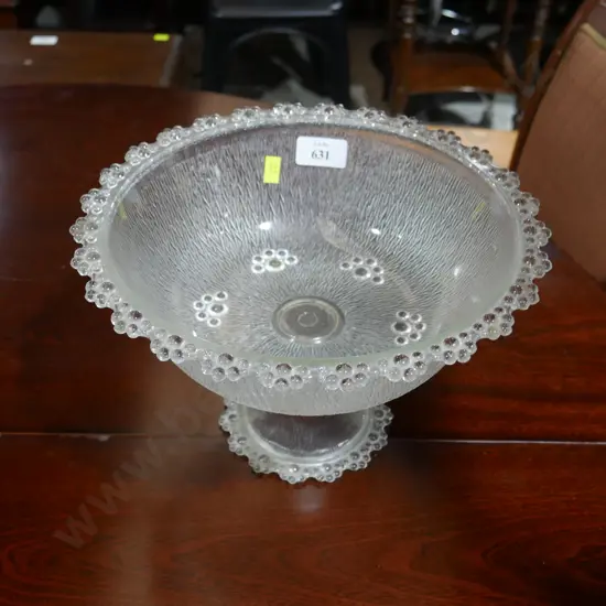 Glass footed bowl