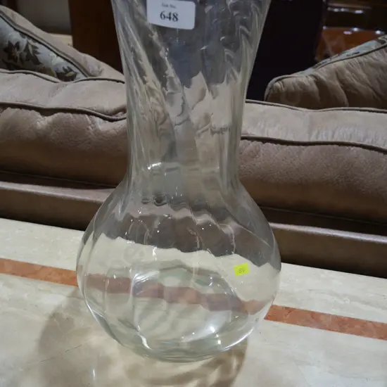Large glass vase
