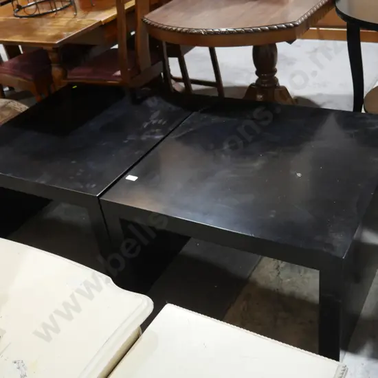 Pair large coffee tables