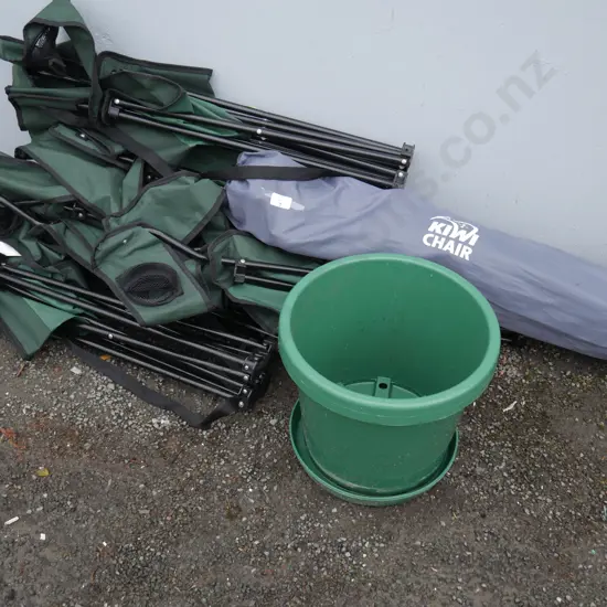 Camping chairs etc