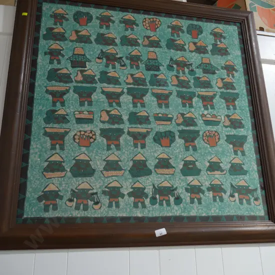 Oriental framed artwork