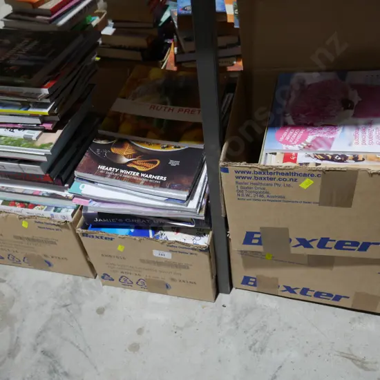 4 boxes cooking books