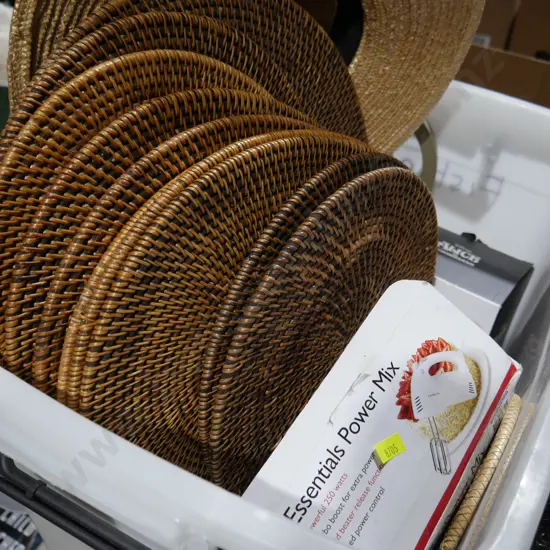 Woven place mats, sundries