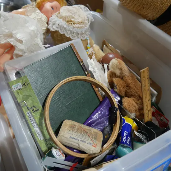 Sewing accessories, soft toys