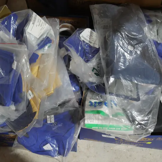 Back supports, gloves etc