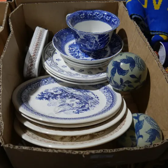 Blue & white china etc