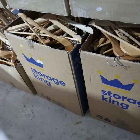 3 boxes coat hangers