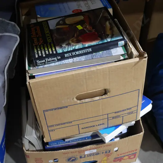 2 boxes of books
