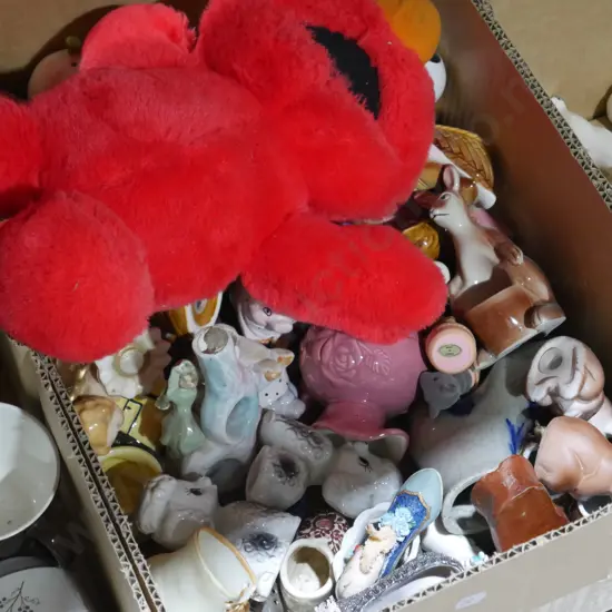 Animals, figurines etc