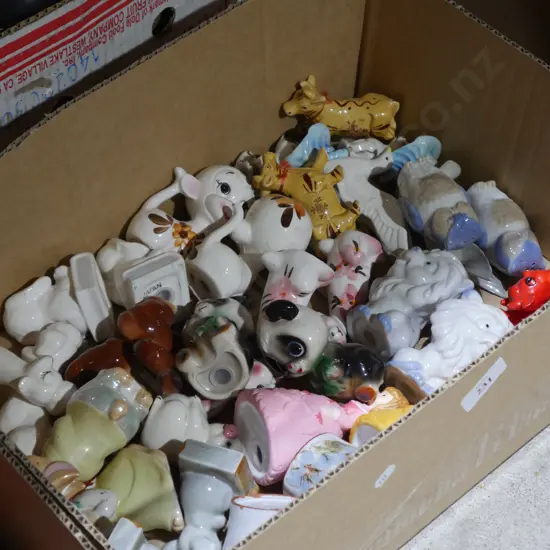 Animals, figurines etc