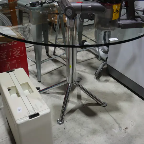 Glass top table