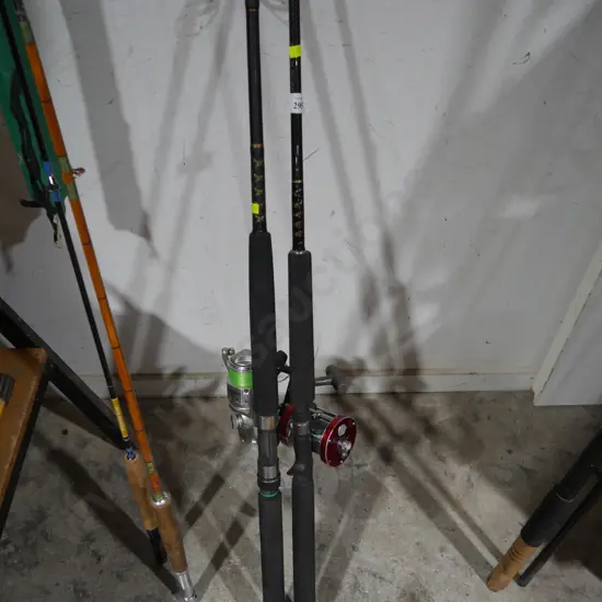 2 fishing rods