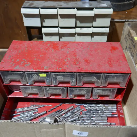 Nails, drill bits etc