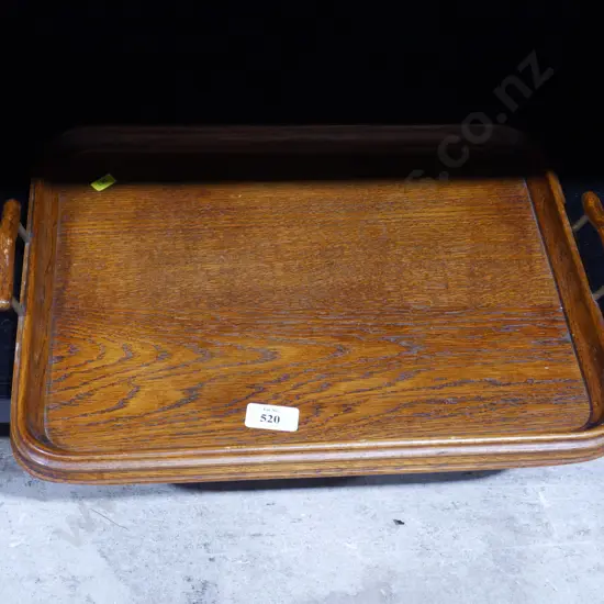 Oak serving tray