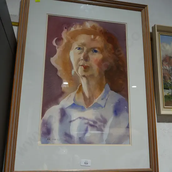 Framed AA Deans watercolour