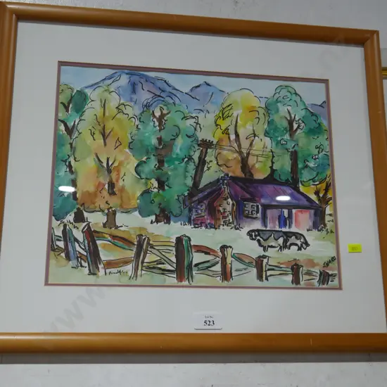 Framed J Ward artwork