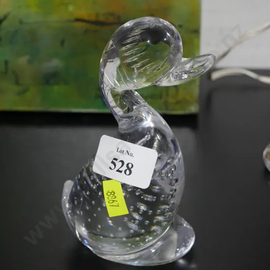 Art glass wash duck