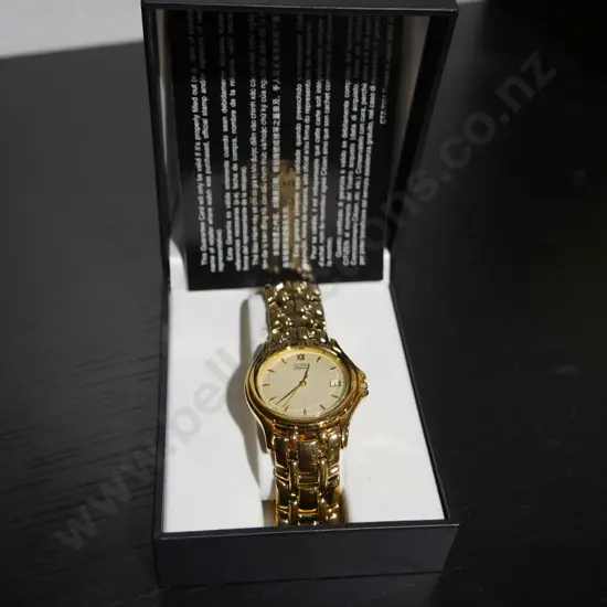 Boxed citizen mans watch