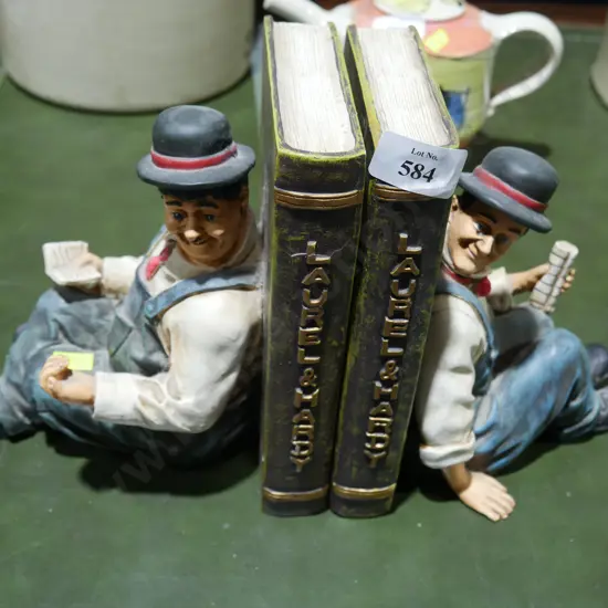 Laurel and Hardy book ends