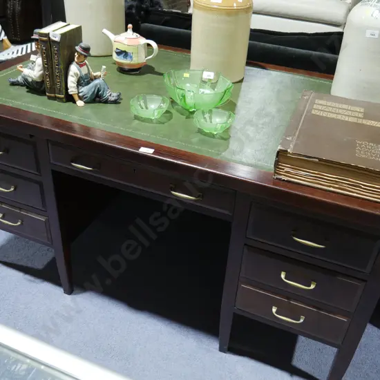 Leather top desk