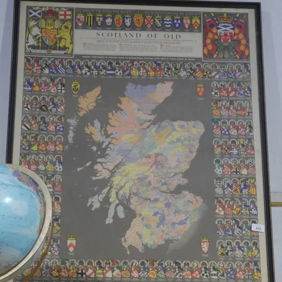 Scotland of old map