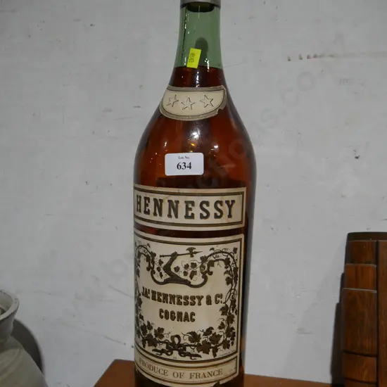 Large cognac bottle empty