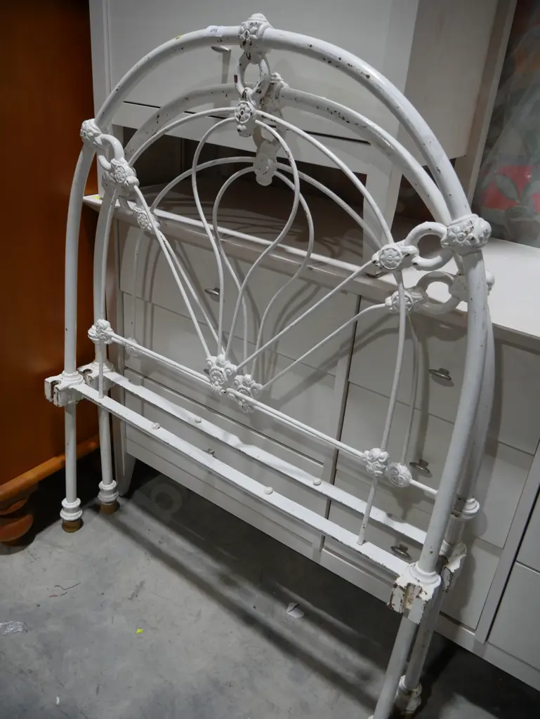 Wrought iron single bed ends Image 1++