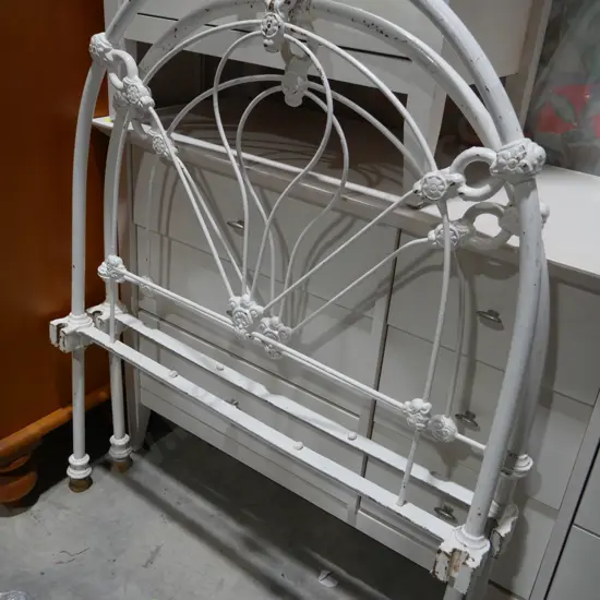 Wrought iron single bed ends
