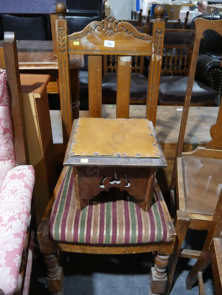 Vintage stool and dining chair Image 1++