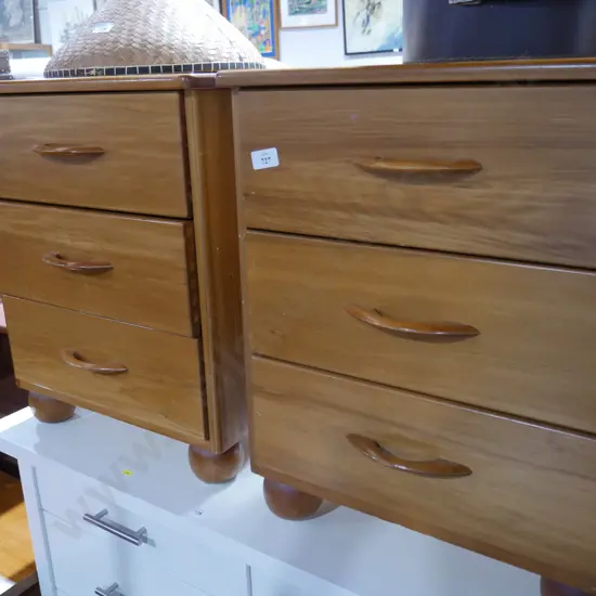 Pair of remu bedsides