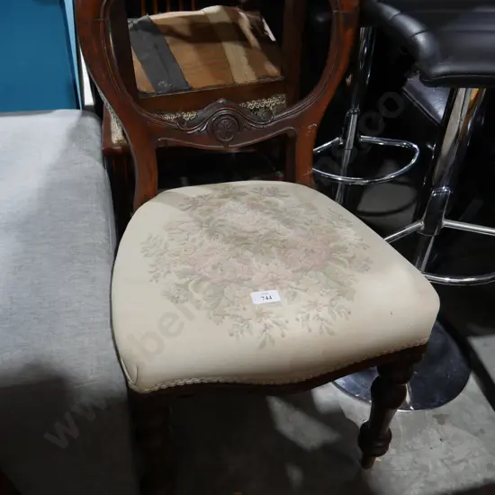 5 assorted old chairs