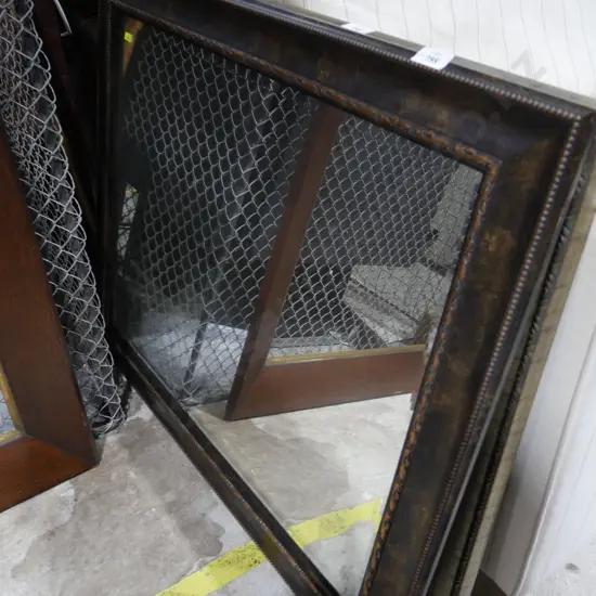 Large framed mirror