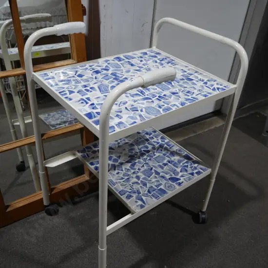 Mosaic tea trolley