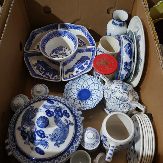 Blue and white china