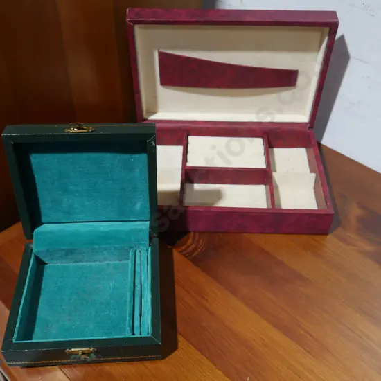 Jewellery boxes, empty